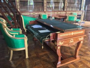 Desk for Napoleon I, designed to close instantly to hide sensitive documents from visitors.