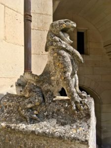 Adorning the steps.