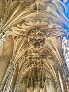 An ornate vault in one of the chapels.