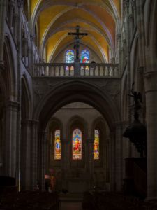 Towards the nave.
