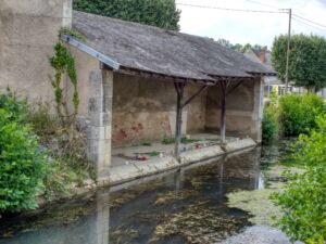 Set up for the nightime visit - Lavoir des Ponts Verts