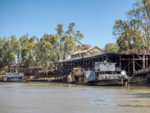 The port of Echuca - high quays to cope with floods