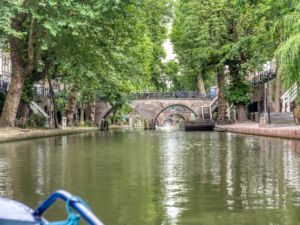 Downtown Utrecht - bridges and bicycles - so Dutch!