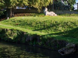 Reclining in the sun