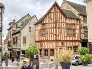 Half-timbered houses in Joigny