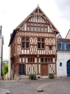 Half-timbered houses in Joigny