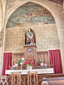 Jeanne d'Arc and a map of ancient Le Crotoy.