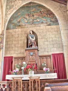 Jeanne d'Arc and a map of ancient Le Crotoy.